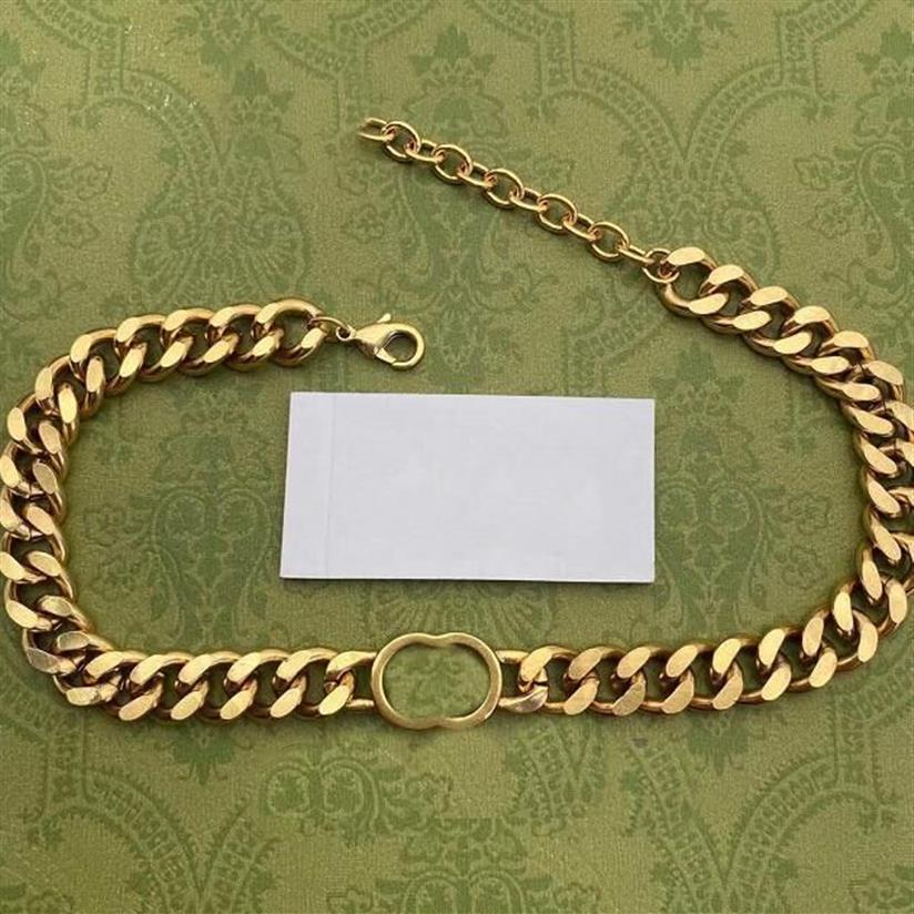 Designer högkvalitativa halsband kubanska choker halsband krage punk vintage chunky tjock länk kedja för kvinnor nyår smycken acc255d