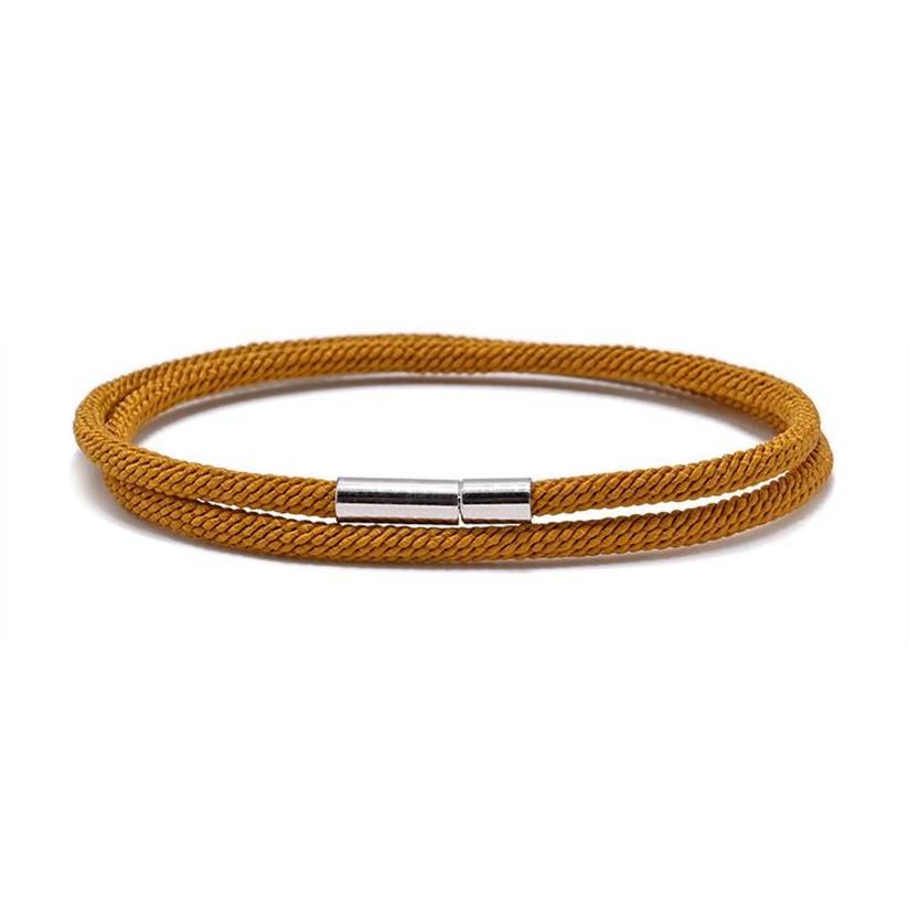 Lien chaîne minimaliste hommes bracelet coloré Milan corde braslet noir fil rouge bracelet yoga méditation bijoux cadeau pour petit ami240m