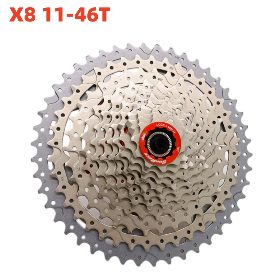 Sunrace CSMX8 CSMS8 دراجة Cassete 11speed نسبة واسعة MTB الدراجات الكاسيت الحرة 11-46T 11-51T الدراجات الجبلية سبوكت