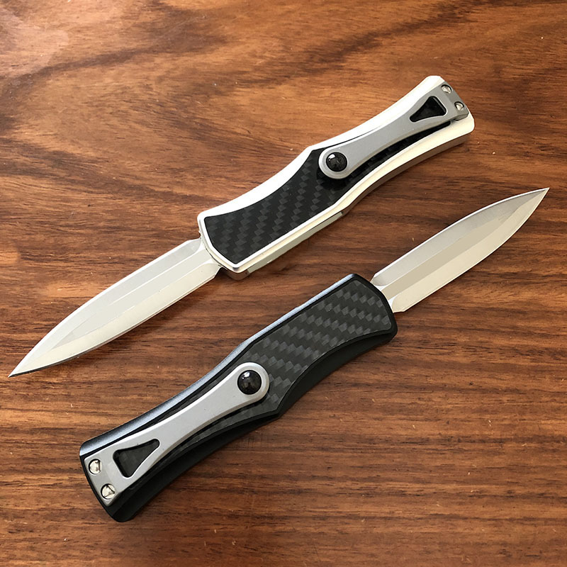 US Italian Style Goddess D2 Blade Angela Automatic Pocket Knife Outdoor Jungle Adventure Camping Self Defense Hunting UT85 UT88 3400 5370 9400 Auto Tactical Knives