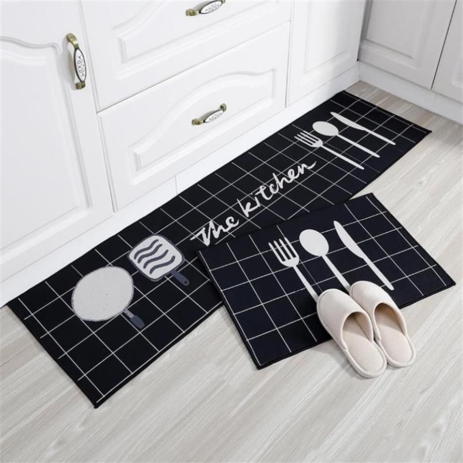 Mattor Cartoon Kitchen Mattor Non-Slip Mat Area Rugs Absorberande vardagsrum Bad Bad Entré Dörrat Golvmattor