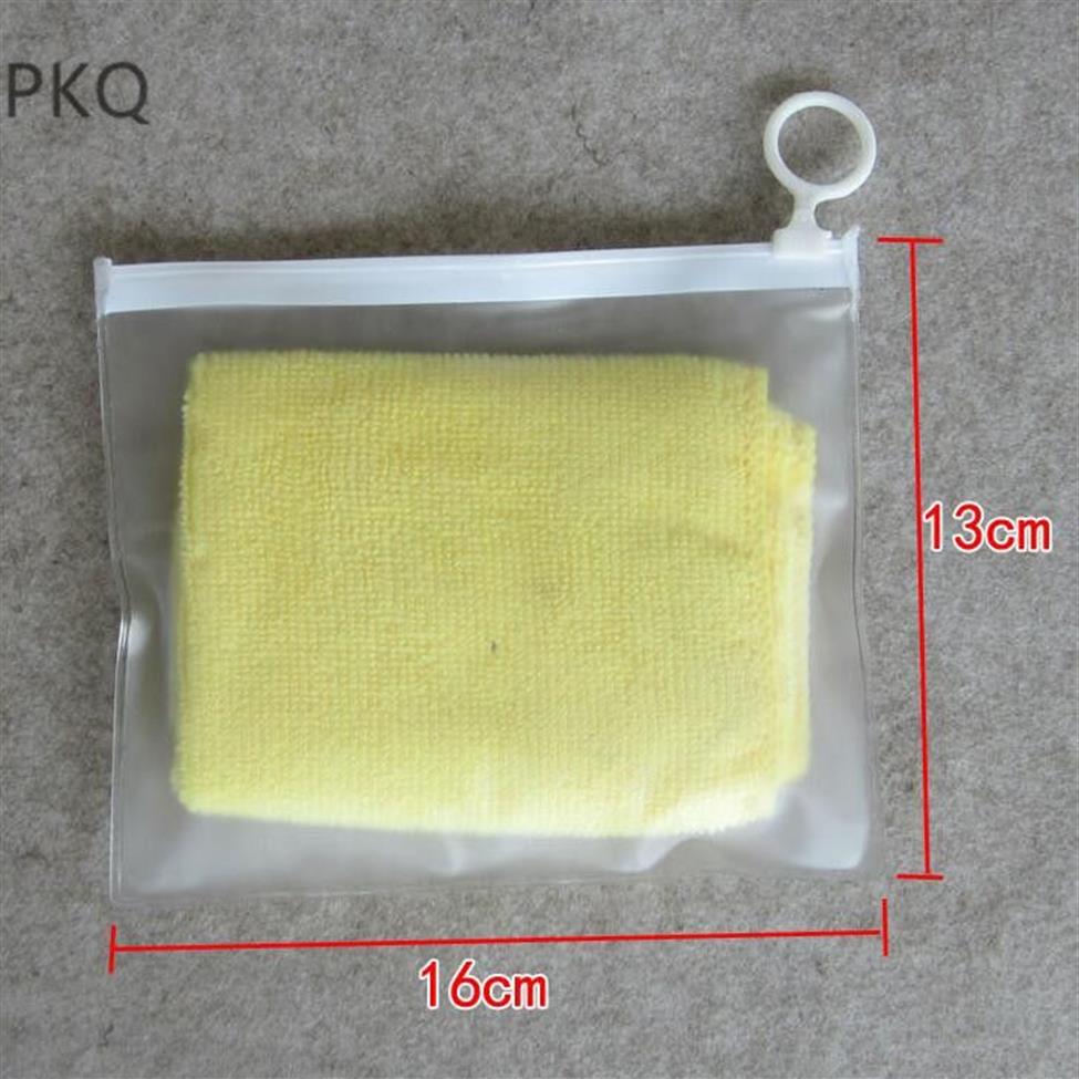 50 pçs saco pequeno zíper saco de armazenamento claro para roupa interior cosmética transparente embalagem de plástico bolsa de armazenamento 16x13cm297t