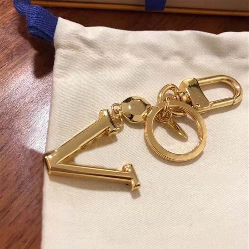 Fashion Letter Design Keychain Charm Nyckelringar för herr- och kvinnliga festälskare Gift Keyring Jewelry NRJ244J