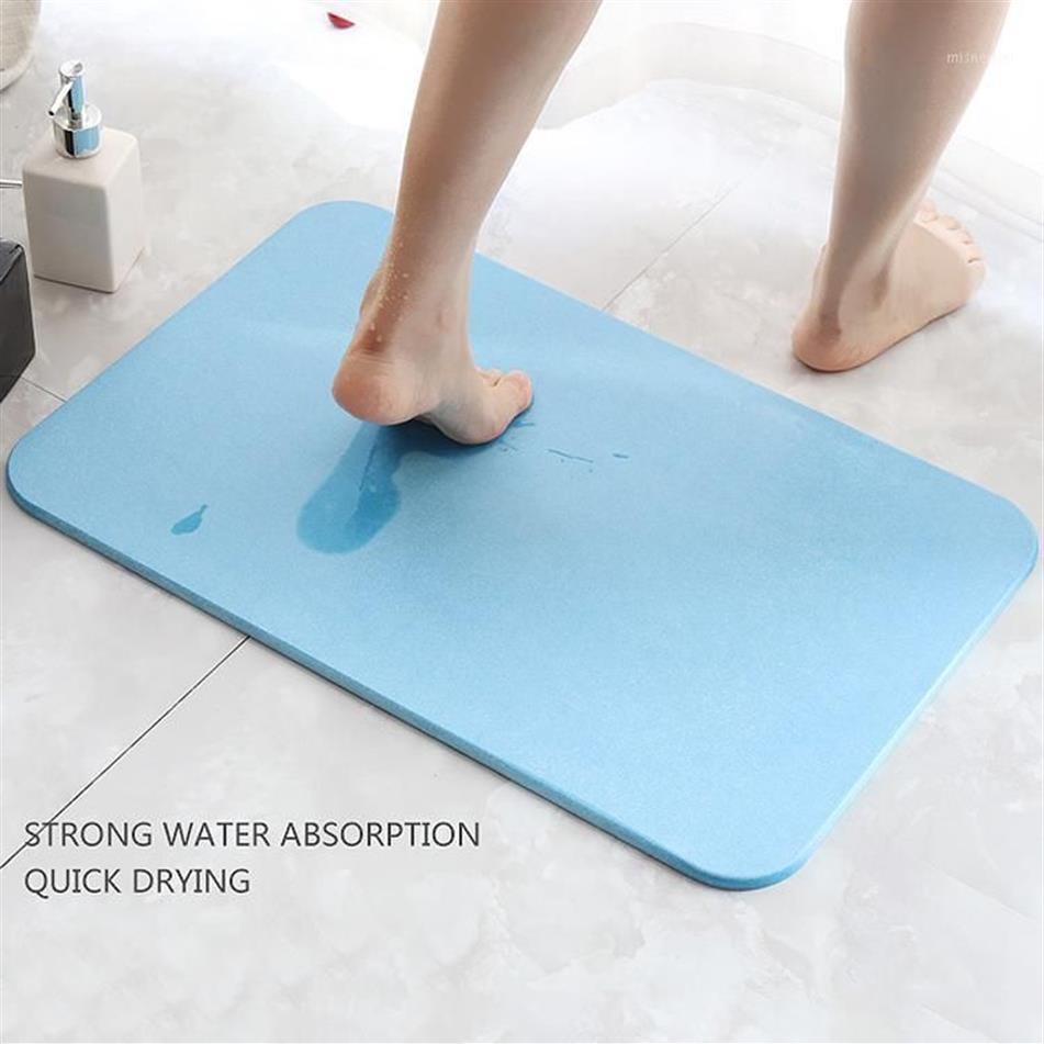 Tapis de bain antidérapant en diatomite sèche, super absorbant, 1247o