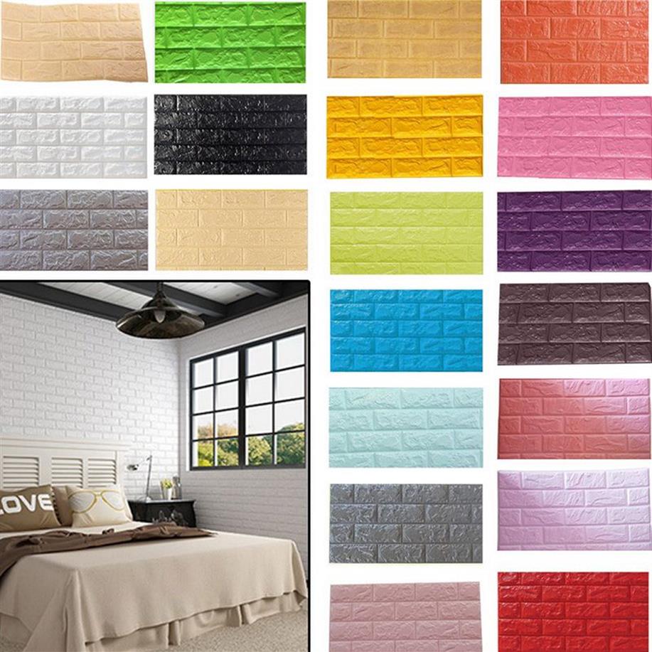 Adesivos de parede auto-adesivo criativo 3d estéreo papel de parede quarto sala de estar tv tv cenário decoração de decoração 60x30291j