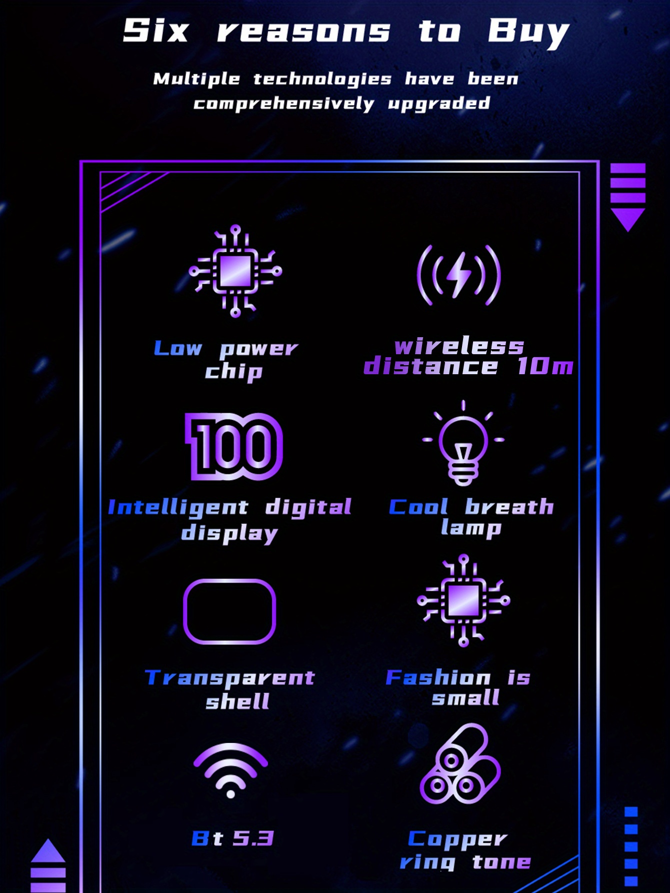 Беспроводные стереонаушники TWS V5.1 True — прозрачный корпус, игровая громкая связь, цифровой дисплей, низкая задержка, автоматическое включение, двойное подключение, водонепроницаемость IPX4, встроенный микрофон — Android iOS