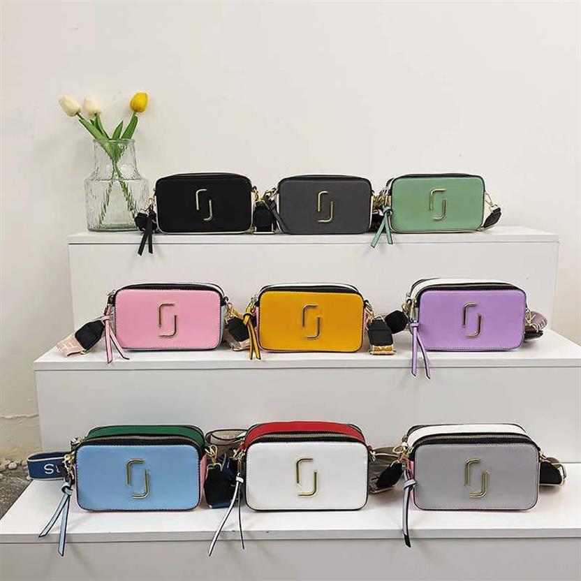 Retail Women Bags New 2022 Contrast Color Small Square Bag Trend Letter Single Shoulder Messenger Bag295Z