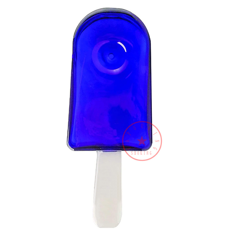 Ultimo colorato ghiacciolo travestimento stile Pyrex Tubi di vetro spesso fatti a mano Filtro portatile Erba Cucchiaio di tabacco Ciotola Fumatori Bong Portasigarette Tubo DHL