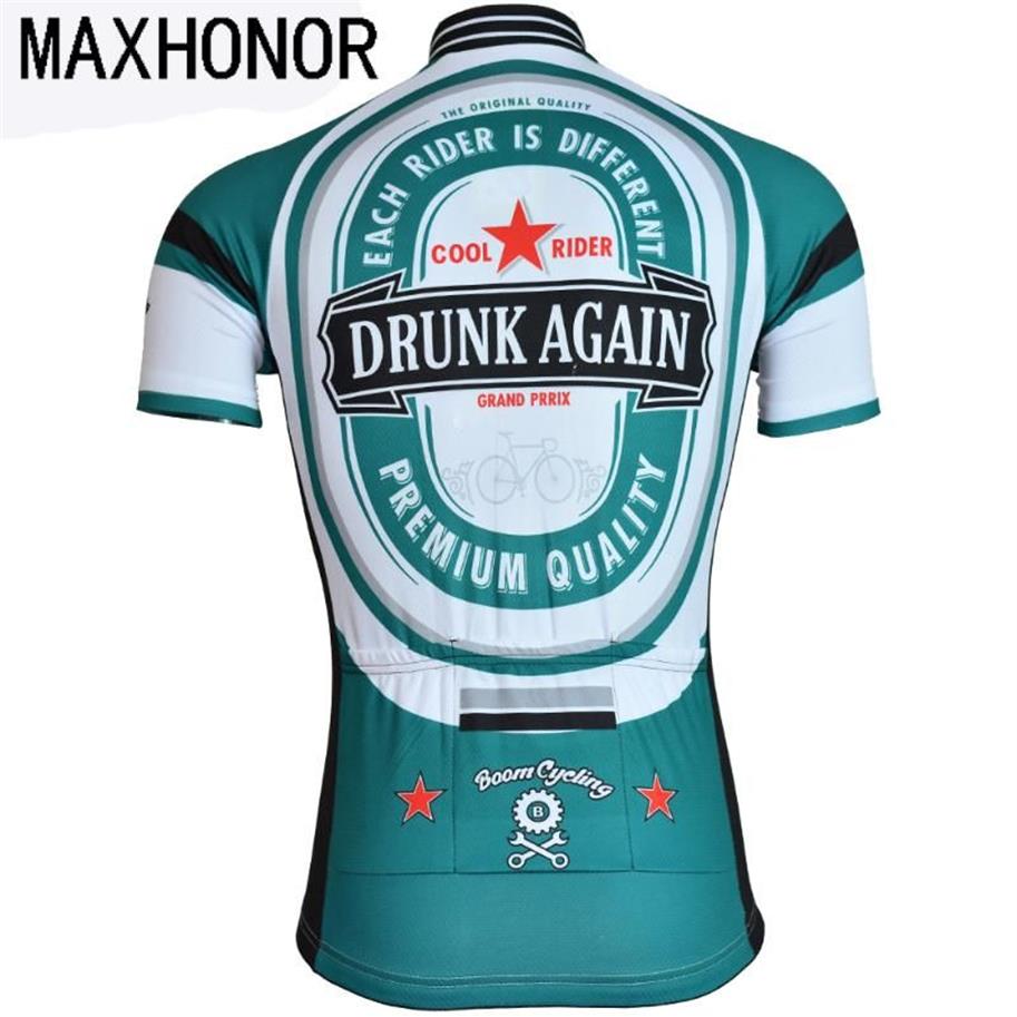 Haut de cyclisme pour hommes, maillot de bière, vêtements de cyclisme, vêtements de vélo maxhonor, rétro, peut être personnalisé, 196Y