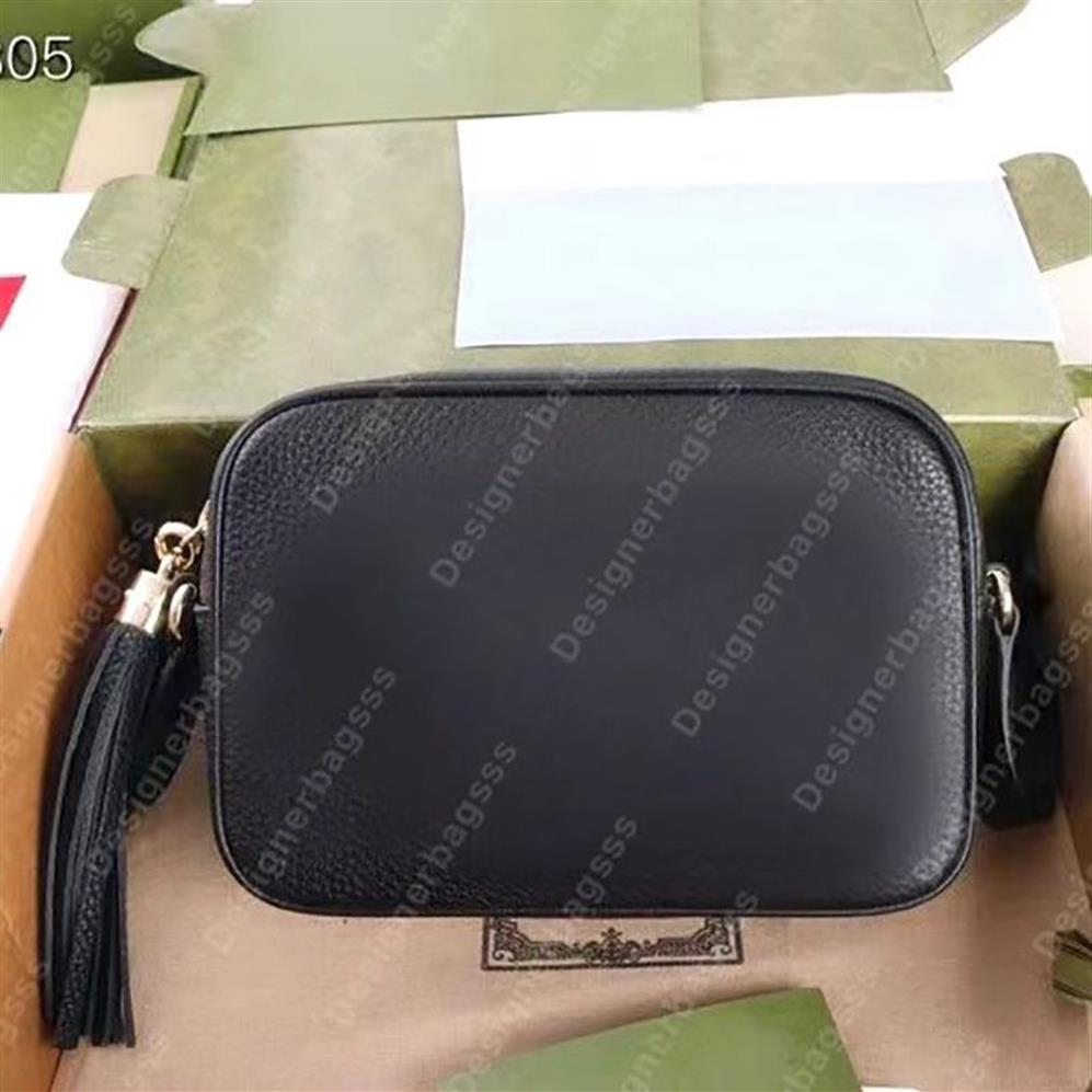 Soho small leather disco bag Designer camera shoulder bags genuine leather women messenger bag crossbody Tassel Saddle handbags Em289b