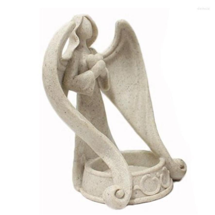 Bougeoirs Ange Statue Photophore Vintage Lumière Cadeaux Commémoratifs Pour La Maison De Mariage Church2679