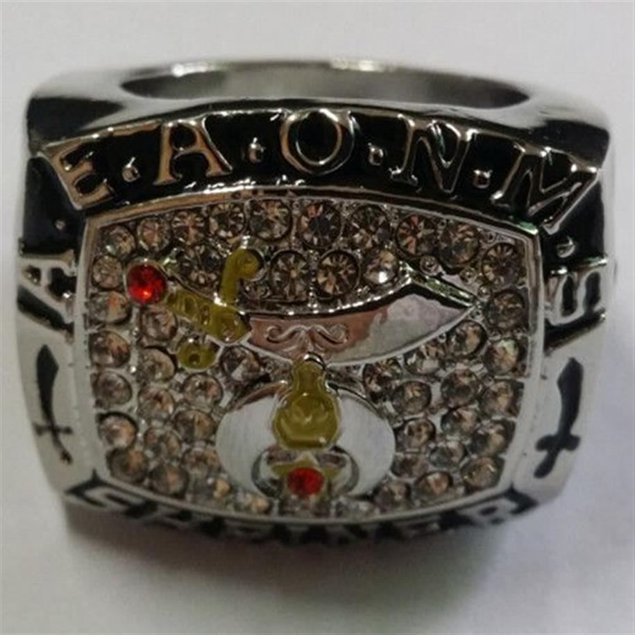 New arrival amazing classic Shriner Masonic championship ring with velvet ring box and express 2594