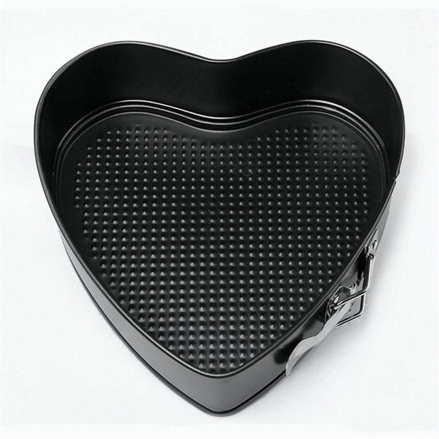 Whole- AMW 9 Inch Heart Shape Removable Bottom Baking Pan Springform Non-Stick Metal Cake Mold318x