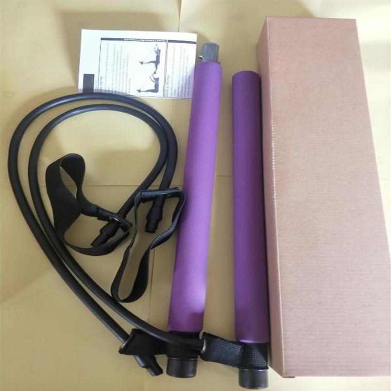 Yoga Pull RodsPortable Home Resistance Band Yoga Pilates Gym Fitness Training For Pilate Exercise Stick Toning Bar Workout2896
