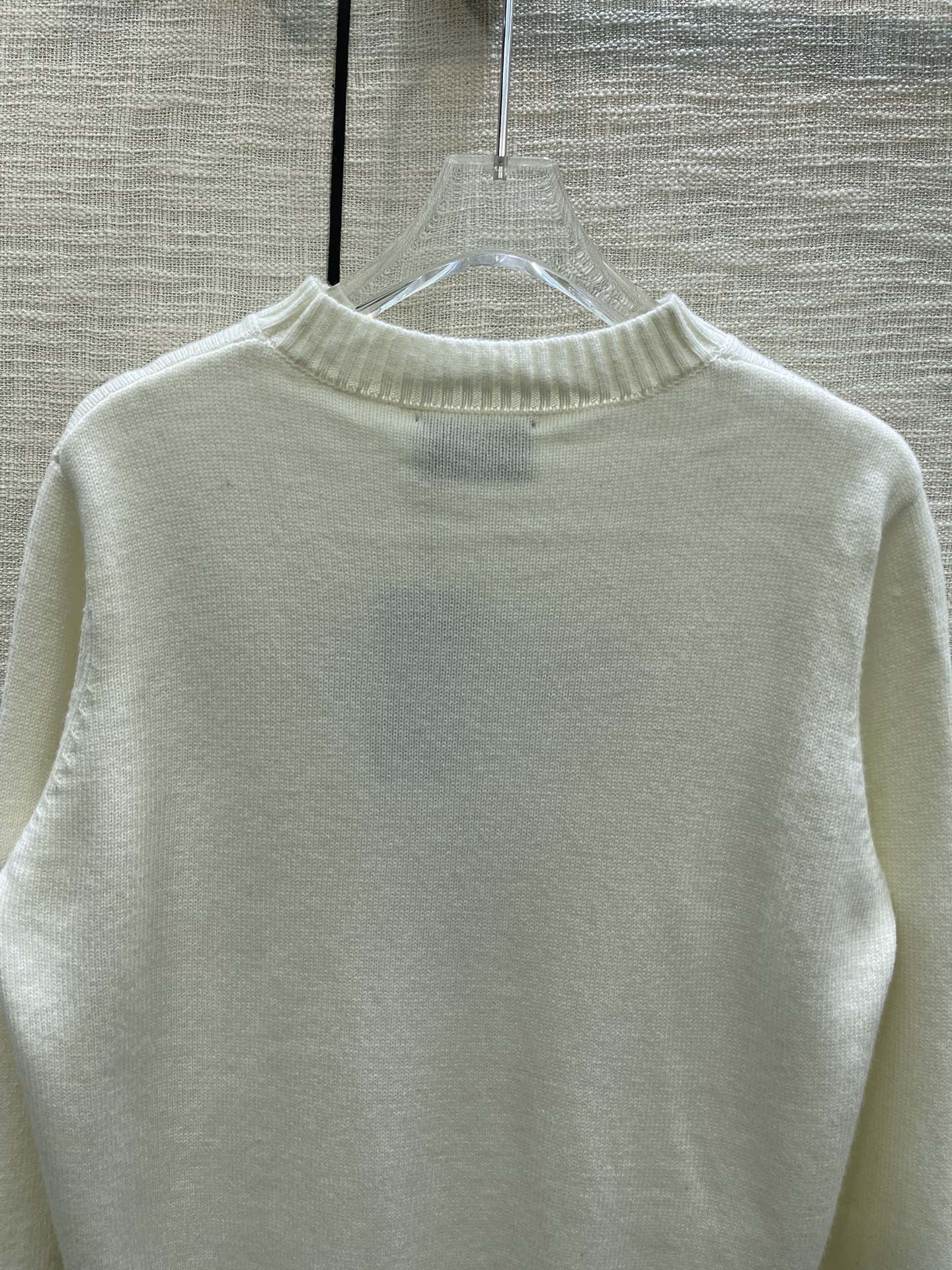 1203 L 2023 Подиумная осень Брендовый свитер в том же стиле с длинным рукавом с круглым вырезом Черно-желтая женская одежда Высококачественная женская одежда weilanR600