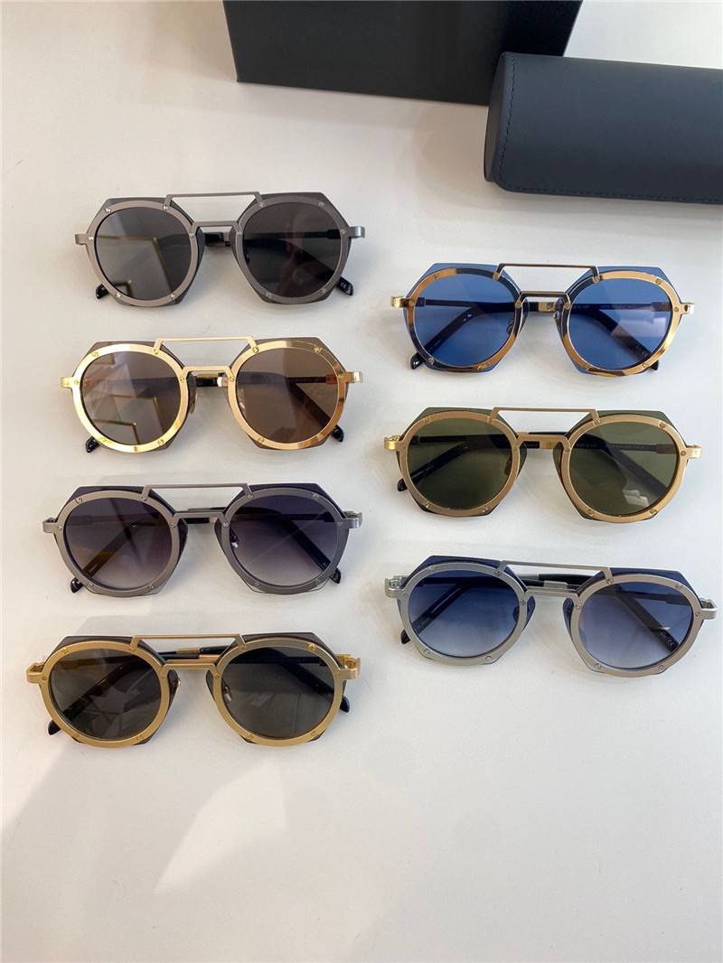 Nouvelles lunettes de soleil de sport de mode H006 monture ronde lentille polygonale style de conception unique lunettes de protection uv400 en plein air populaires de qualité supérieure