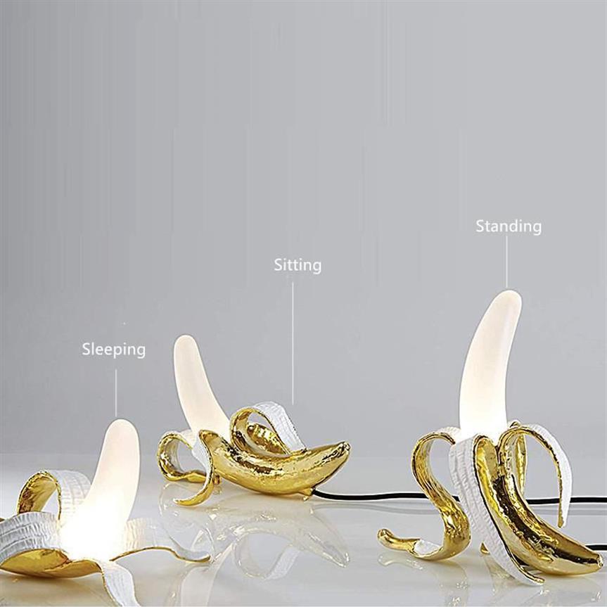 Table Lamps Banana Lamp Post-modern Creative Bedroom Nordic Design Simple European Designer235G