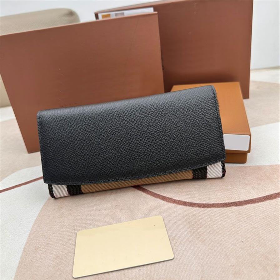 Plaid Clutch Bags flip Wallet Handbag Women Handbags Purse Genuine Leather Fashion Letter Card Slot Internal Compartment Small Bag221x