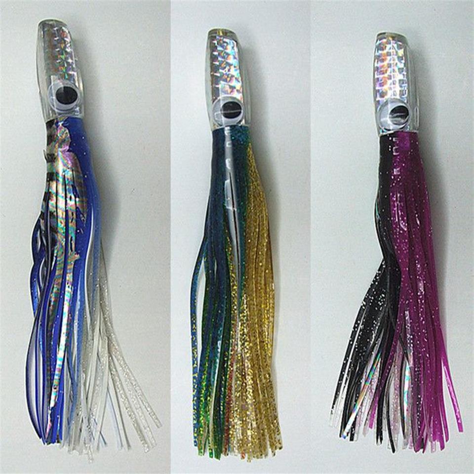 10inch 170g Resin Head With Double Octopus Skirt Sea Game Trolling Fishing Lure Tuna Bait Marlin Lure301h