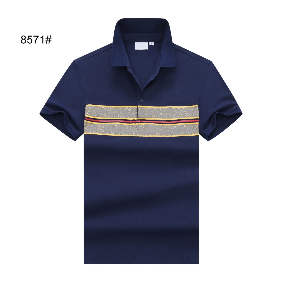 stil polos skjortor kort ärm anti krymp klassiska lapel skjortor för man sommaren 100%bomullsmän polo t-shirt est logotyp modekläder skjorta trend kort ärm