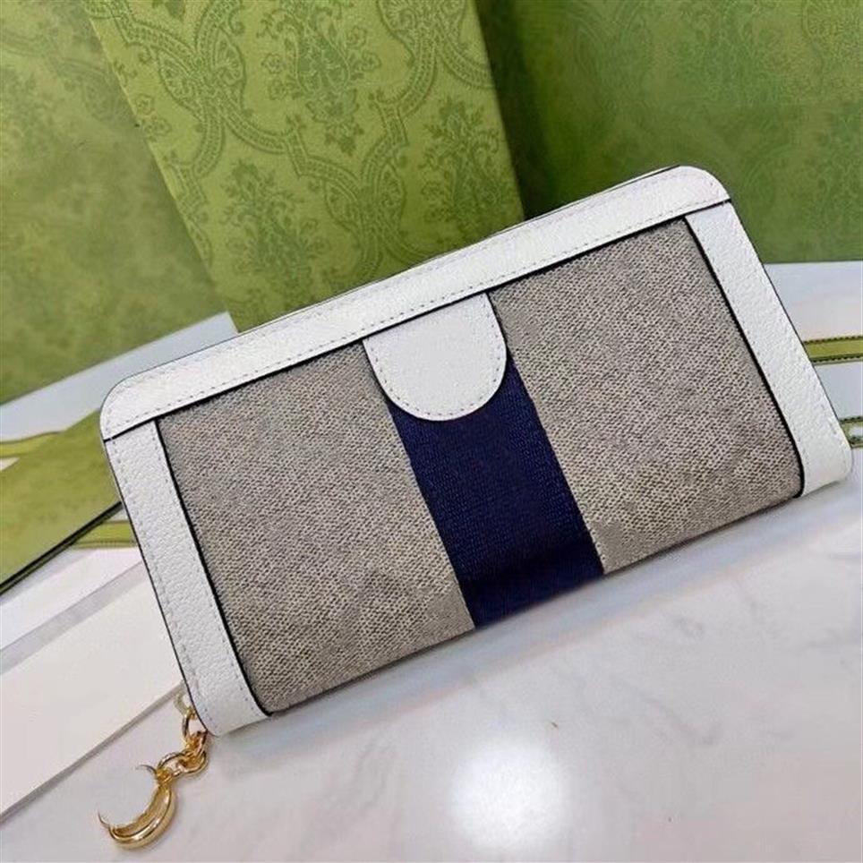 Unisex Genuine leather wallet clutch purse classic single zipper wallets long purse card holder with box dust bag3469