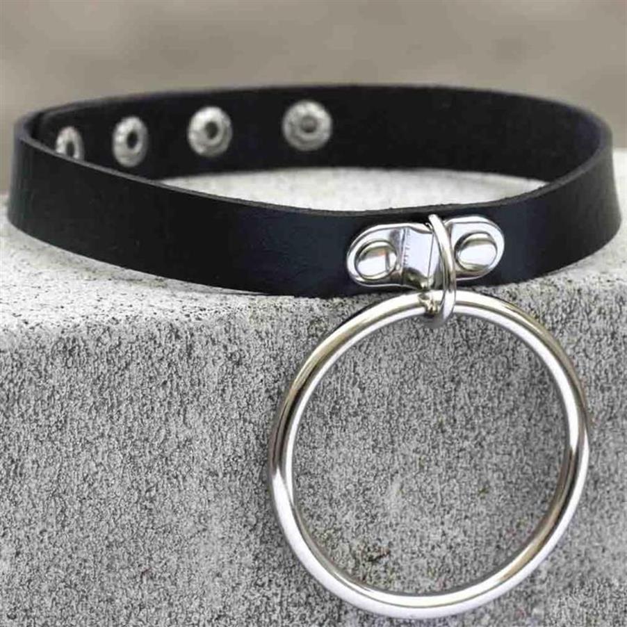 Chokers sexig punk egirl choker krage läder bondage cosplay goth smycken kvinnor gotiska manliga halsband harajuku accessorieschokers3142