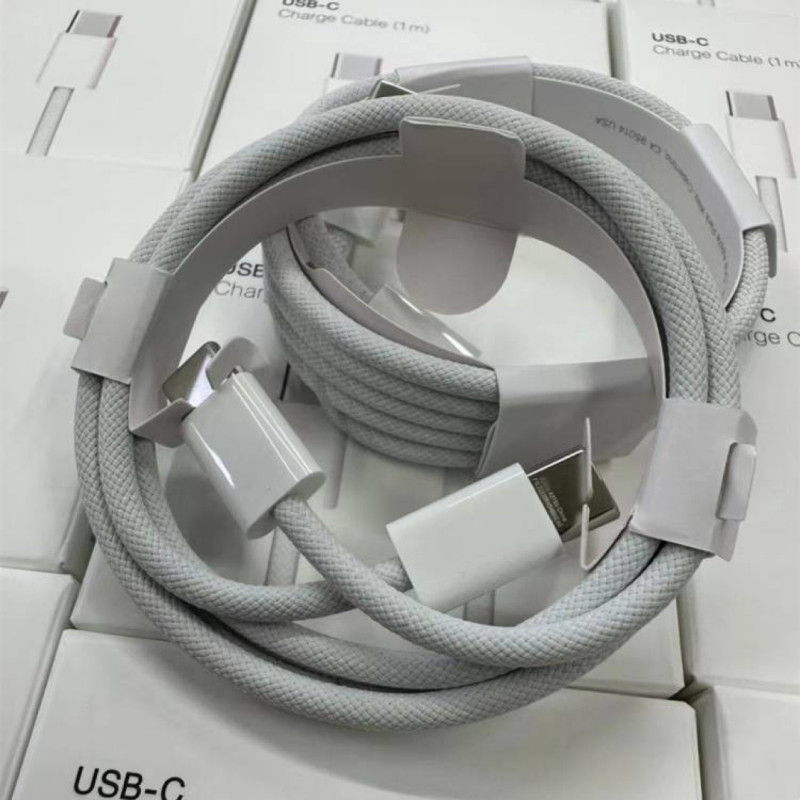 OEM Quality 60W PD Cables for iPhone 15 pro max Fast Charging 1m 3FT USB C to Type C Braided Cable Charging Cords Quick iPhone Charger Cord Data Cable