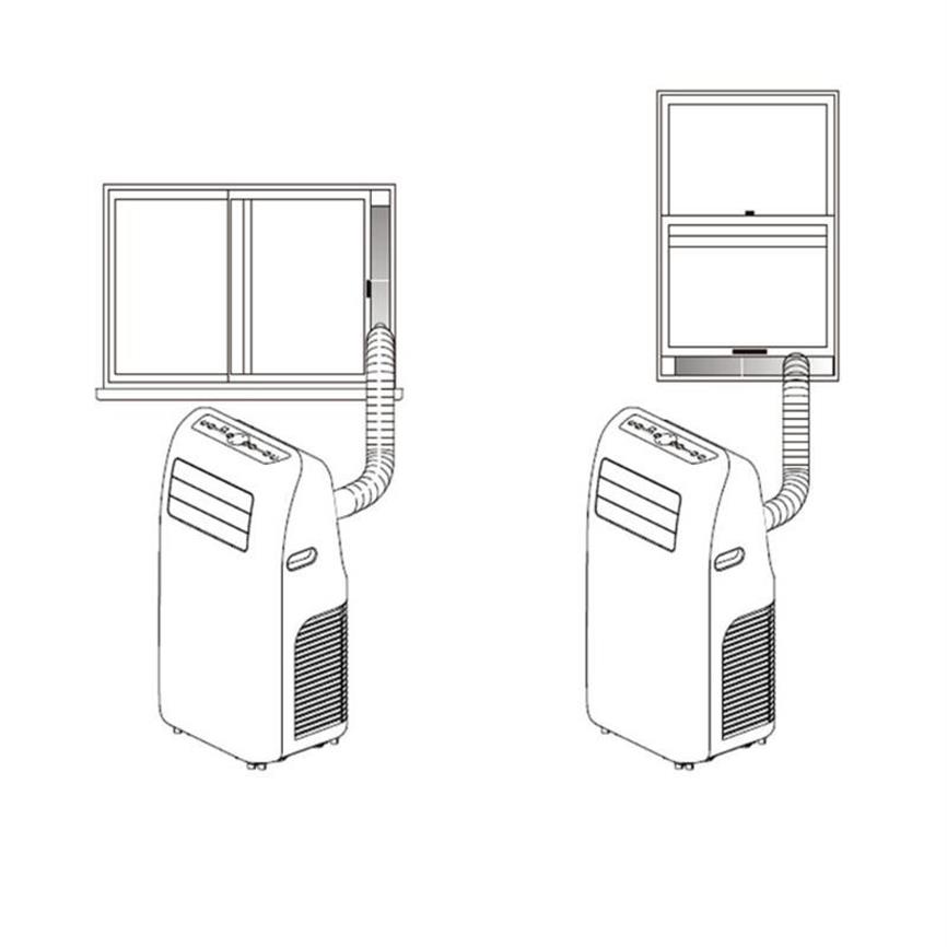 Mobile Air Conditioner Cover Universal Justerbar vindrutan BAFFLE SHIELD Vindfönster Tätningsplatta Splint Defblear Shade290C