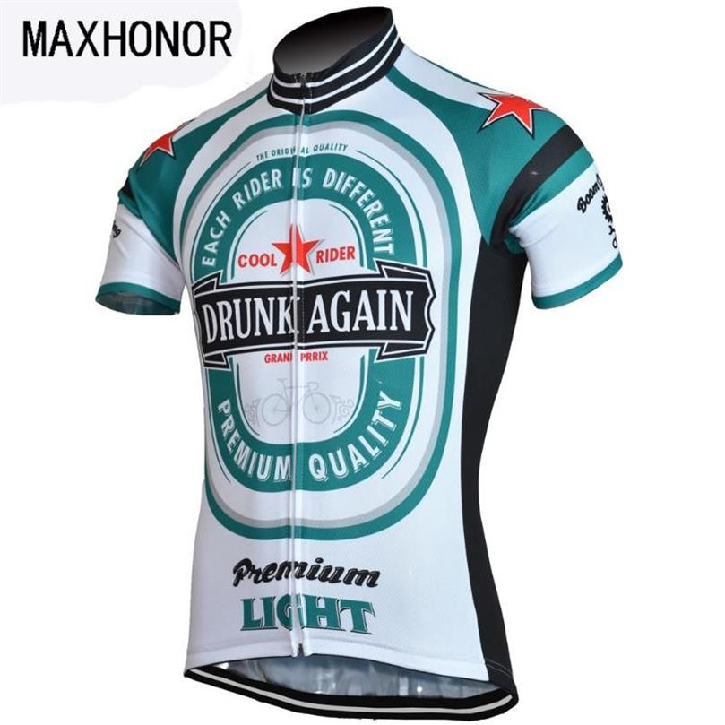 Haut de cyclisme pour hommes, maillot de bière, vêtements de cyclisme, vêtements de vélo maxhonor, rétro, peut être personnalisé, 196Y