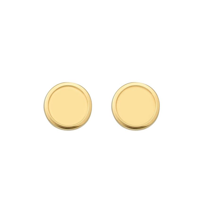 Gioielli firmati Simpatici orecchini a vite con bottone a vite donne Ragazze Signore Oro argento Colore oro rosa Design classico247S