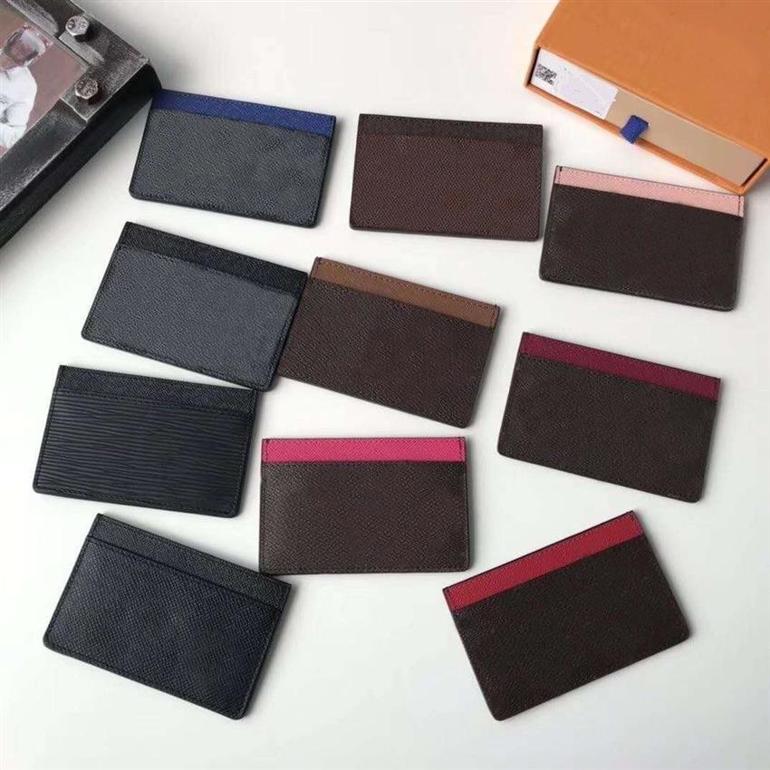 Designers Carte Holder Mens Womens Unisexe Pocket Fashion Credit Cards Sac Holder Classic Coin Purse Mini Wallets303a