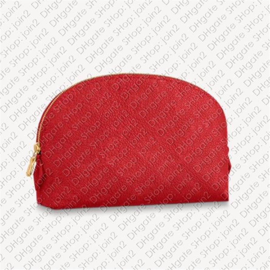 M69414 Cosmetic Pouch PM GM Designer Kvinnor Makeup Beauty Case toalettartiloalettpåse Dopp Kit smycken Lipstick Bag Empreinte Emboss2910