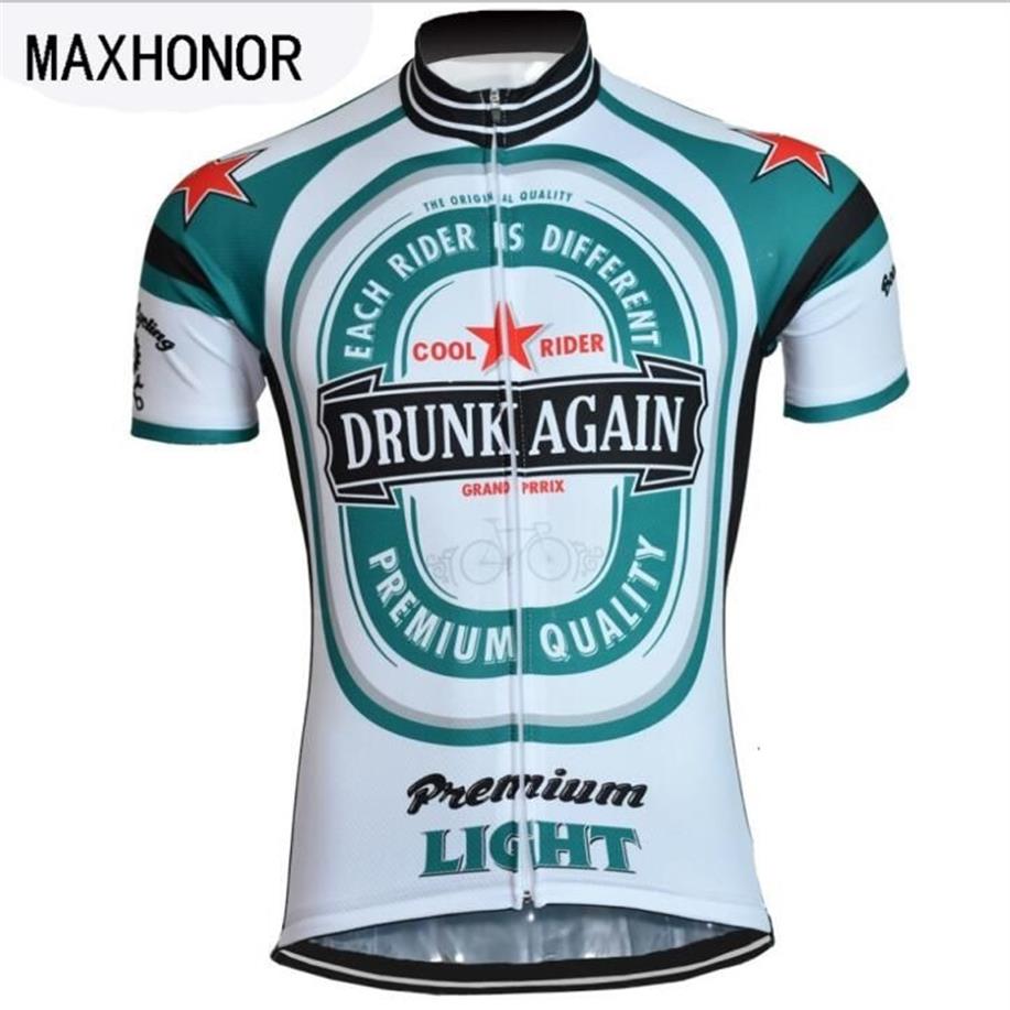 Haut de cyclisme pour hommes, maillot de bière, vêtements de cyclisme, vêtements de vélo maxhonor, rétro, peut être personnalisé, 196Y