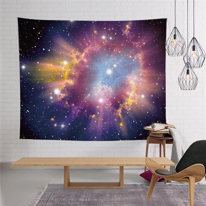 Tapisseries Starry Sky Series Grand mural Hippie Tenture murale bohème Tapisserie Mandala Chambre Chambre Art Décoration317W