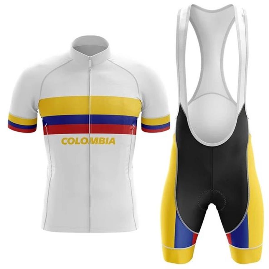 2022 Colombia Cycling Jersey Set Estate Mountain Bike Abbigliamento Pro Bicicletta Jersey Abbigliamento sportivo Suit Maillot Ropa Ciclismo204a