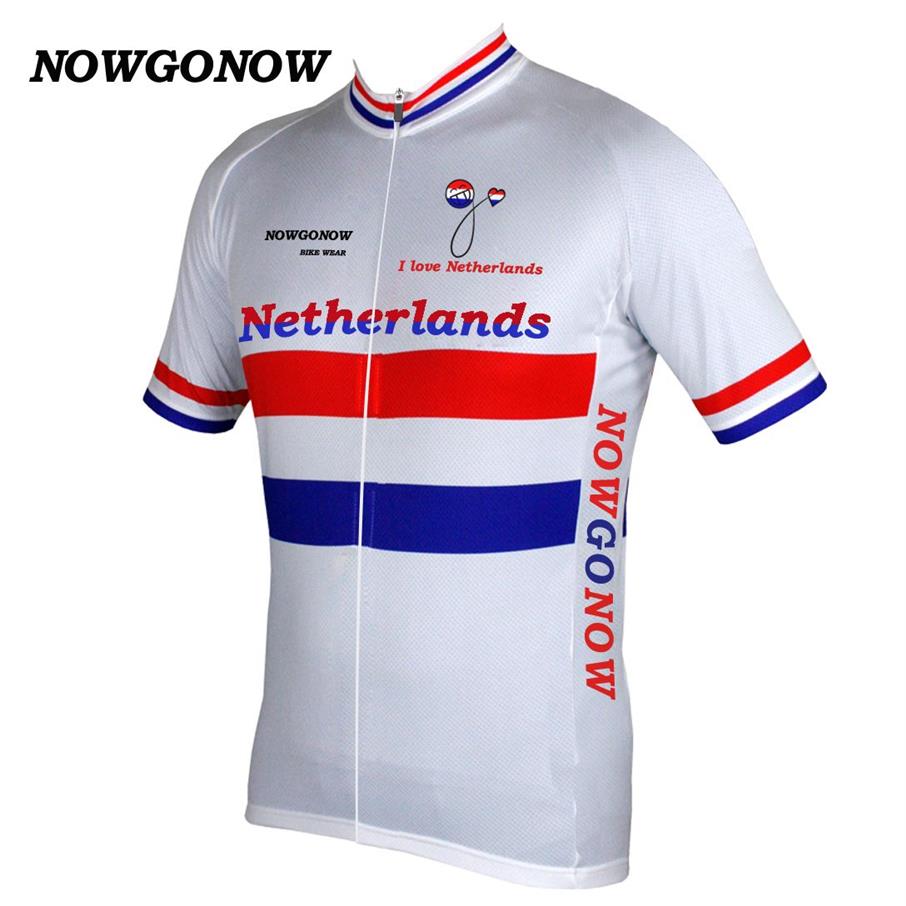 2017 maillot de cyclisme vêtements équipe nationale néerlandaise des Pays-Bas vêtements de vélo vélo pro équitation vtt vêtements de route de montagne NOWGONOW cuissard à bretelles 323V
