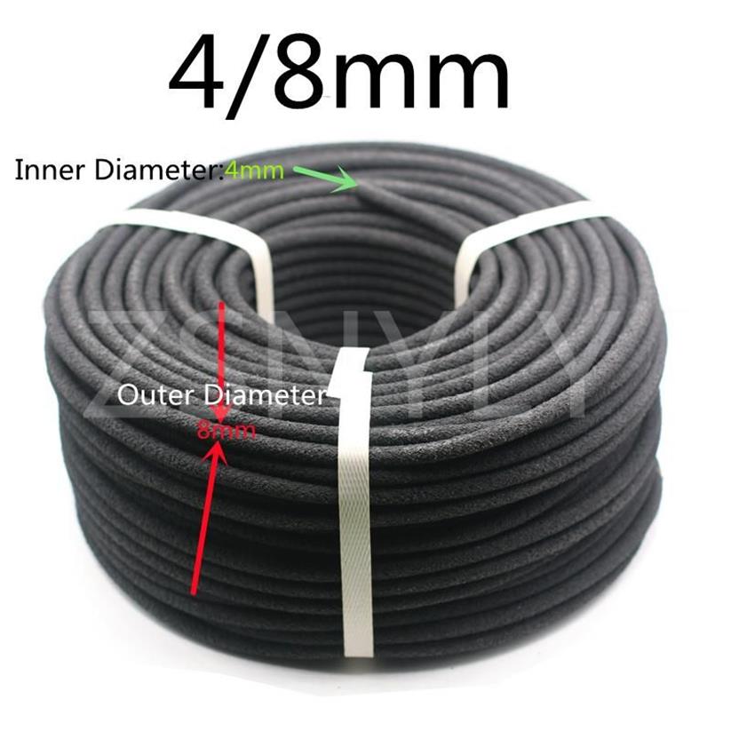 Vattenutrustning 10m 20m 30m 40m Soaker Hose Micro Drip Irrigation 4 8mm Läckerrör Anti-aging Pezeable Pipe Garden Flower T244K