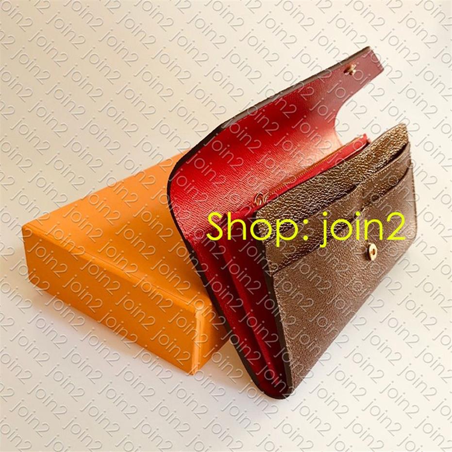 M60531 Sarah Wallet Diseñadora de envoltía de envoltura de mujer para mujeres Emilie Josephine Wallet Key Conton Holder Purse Mini Pochette ACCE312O