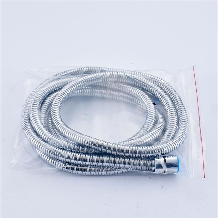 Stainless Steel 3M Flexible Shower Hose Bathroom Water Hose Replace Pipe Chrome Brushed Nickel261B