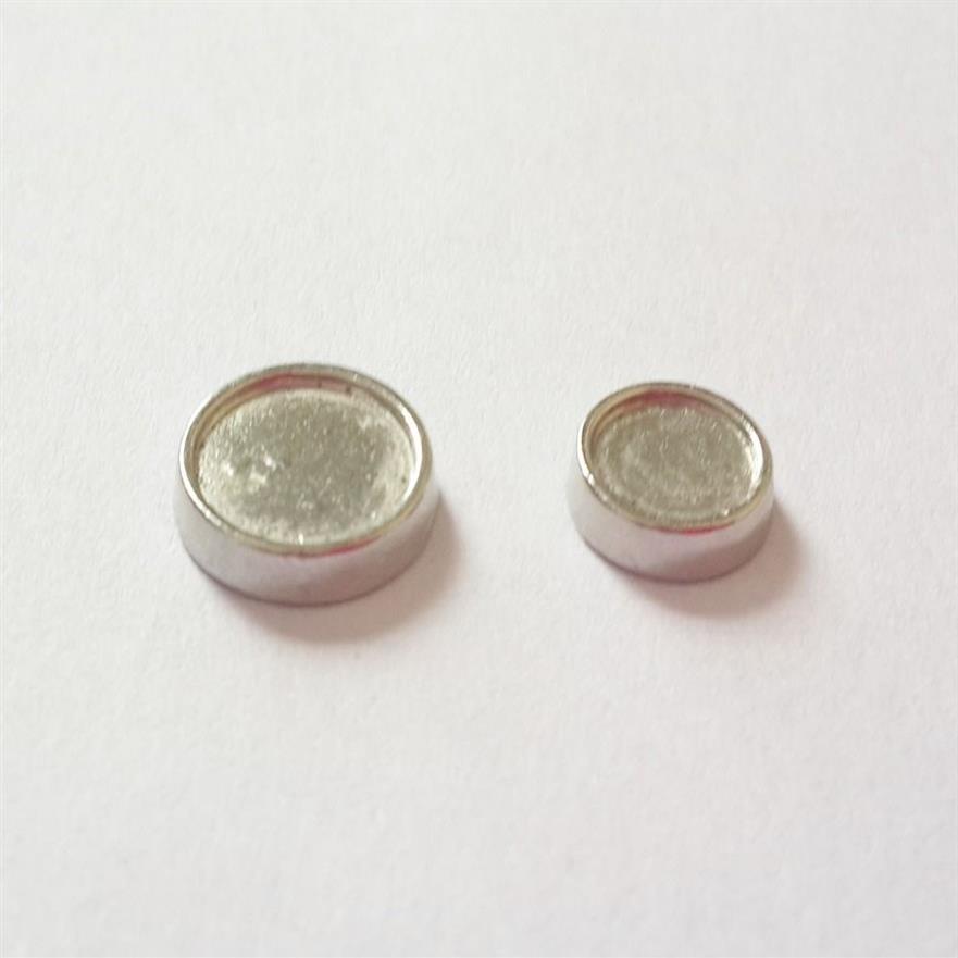 6mm inner 8mm outside diameter Silver circle setting Floating Charms for Glass Living Locket DIY blank po Charm fit Locket235B