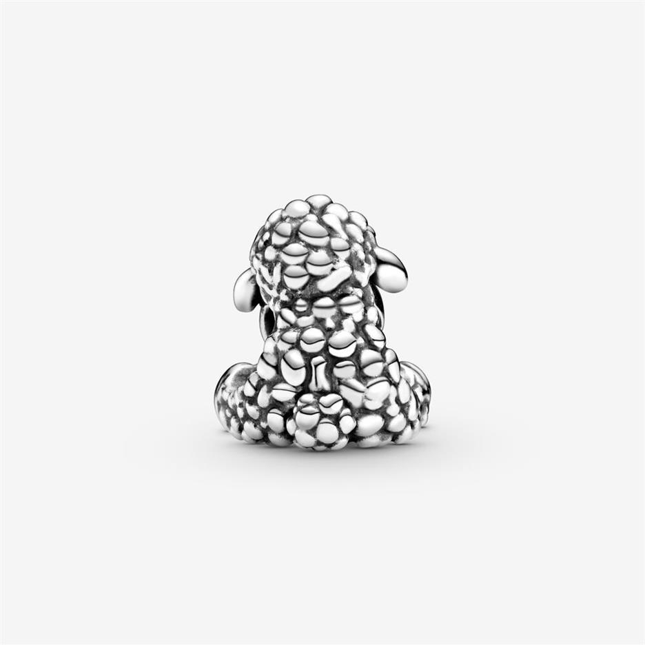 Nouvelle arrivée 100% 925 Silver Sterling Lovely Sheep Charm Fit Original European Charm Bracelet Fashion Bijoux Accessoires 281C
