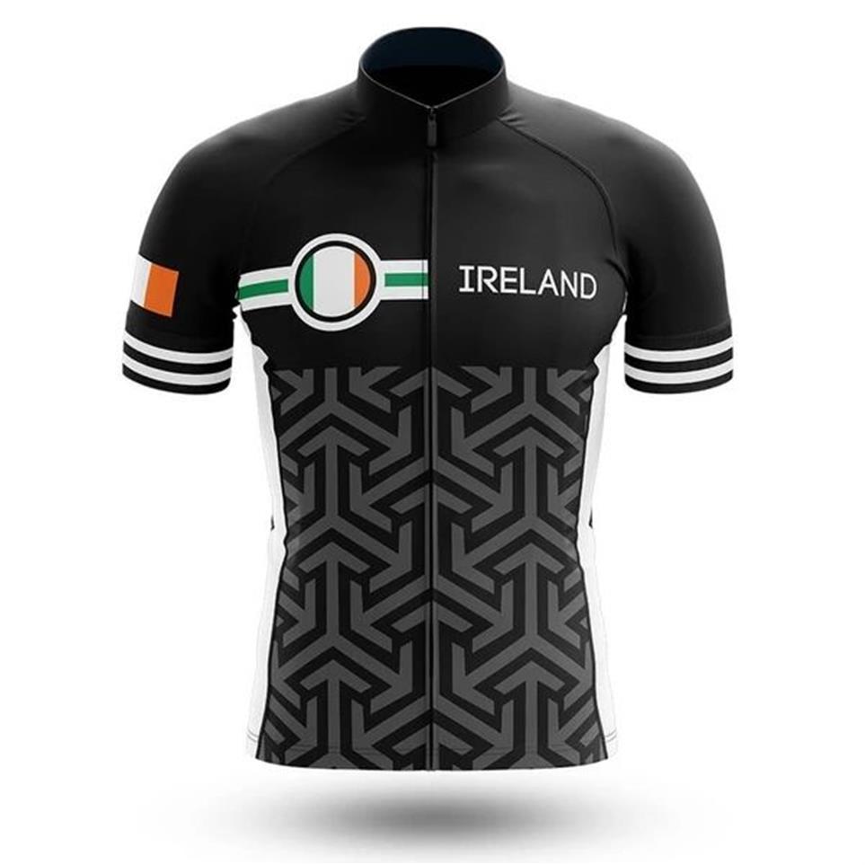 Neues 2022 Irland Schwarzes Radsport-Team-Trikot 19D-Polster Bike-Shorts-Set schnell trocknend Ropa Ciclismo Herren Pro BICYCLING Maillot Culotte wear2873