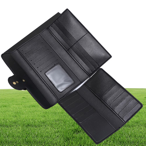 Titular do cartão casual clipes de dinheiro metal carta fivela carteiras das mulheres dos homens estilo de negócios bolsa dupla carta designer longo flip wallet8051570