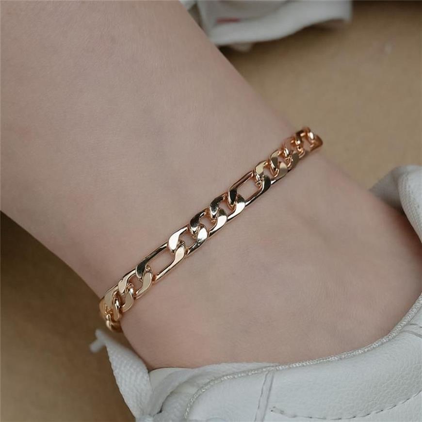 Anklets Arrival Gold Cuban Chain For Women Punk Style Foot Jewelry Leg Ankle Bracelets Whole213Y