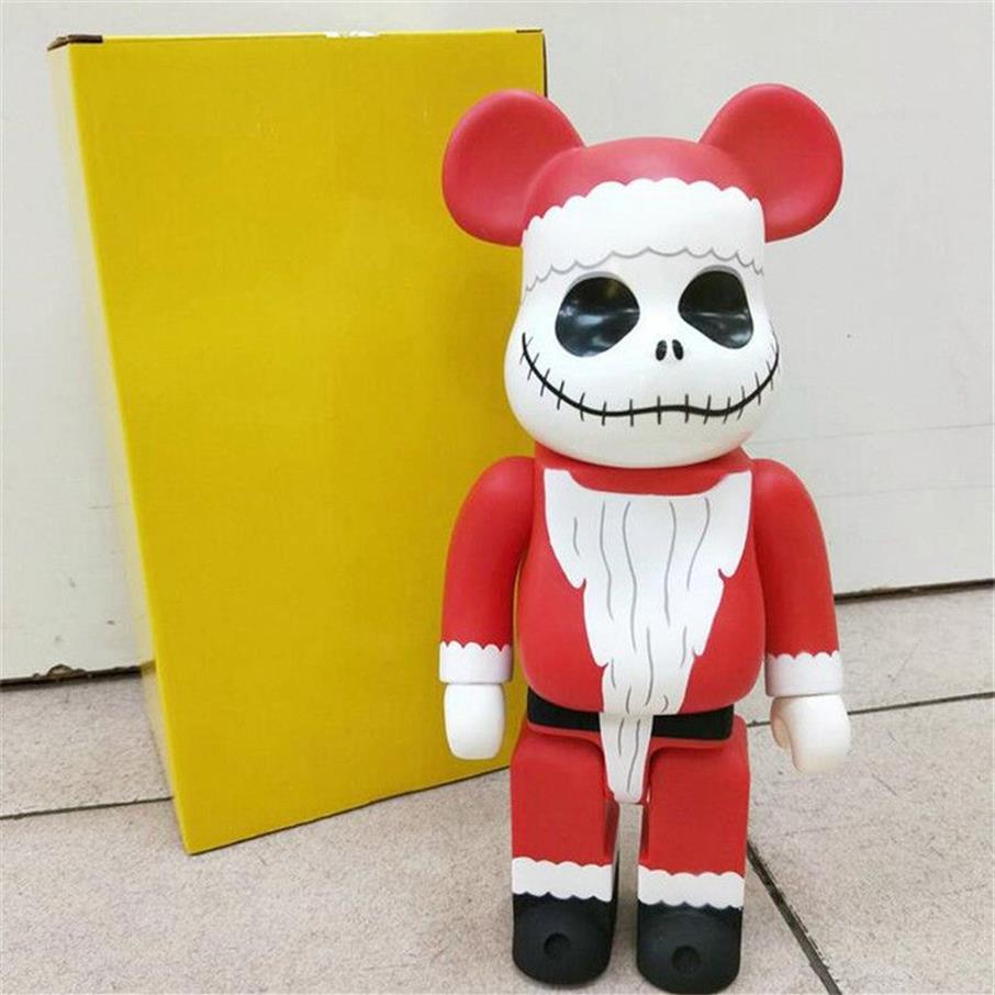 Games 400% 28CM The Bearbrick Santa Claus and Pumpkin prince jack bear figures Toy For Collectors Bearbrick Art Work model dec257T