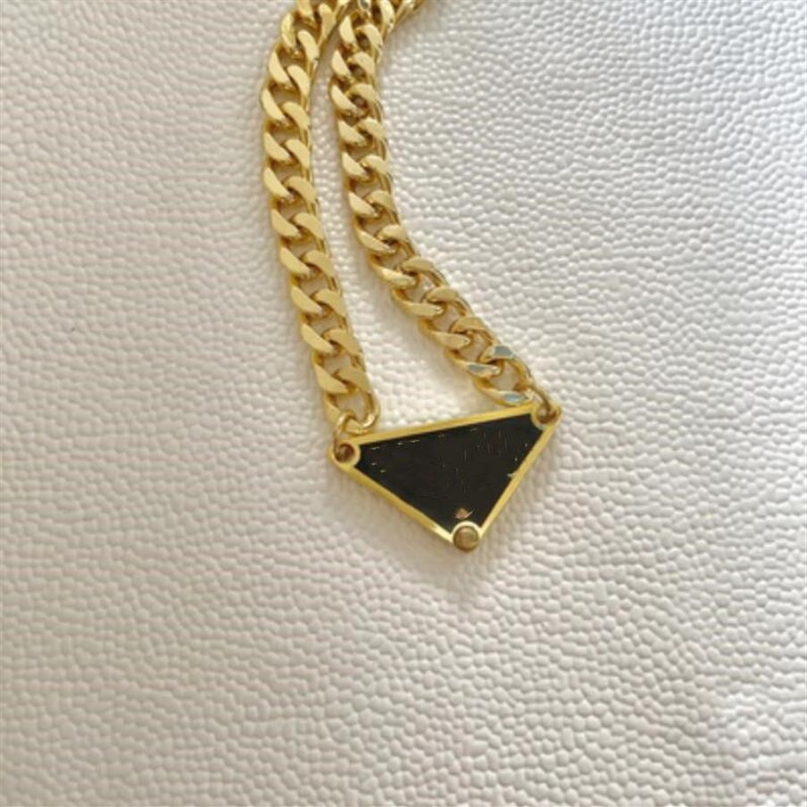 Collier pendentif lettre triangle pour femme, grande marque, chaîne de clavicule, tempérament sauvage, haute qualité, livraison rapide, 273T, 2021