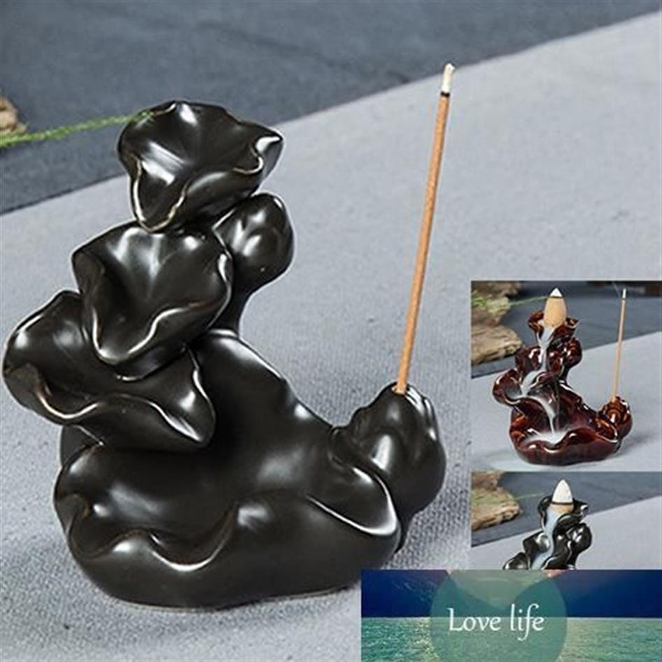 Mini Chinese Style Incense Holder Mountain Stream Ceramic Incense Burner299t