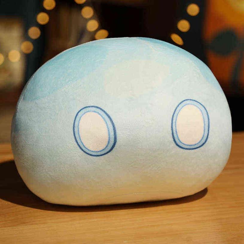 Anime Genshin Impact Slime Plush Keychain Cosplay Cute Throw Handful Toys Cartoon Birthday Xmas Gift Y220224269f