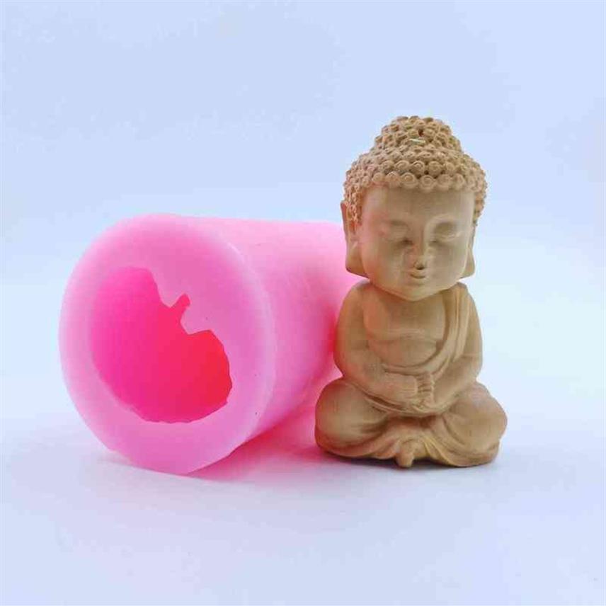 Tathagata Buda mum kalıpları el işi balmumu silikon kalıp dekore edilmiş aromaterapi alçı reçine el sanatları kalıp h1222196a