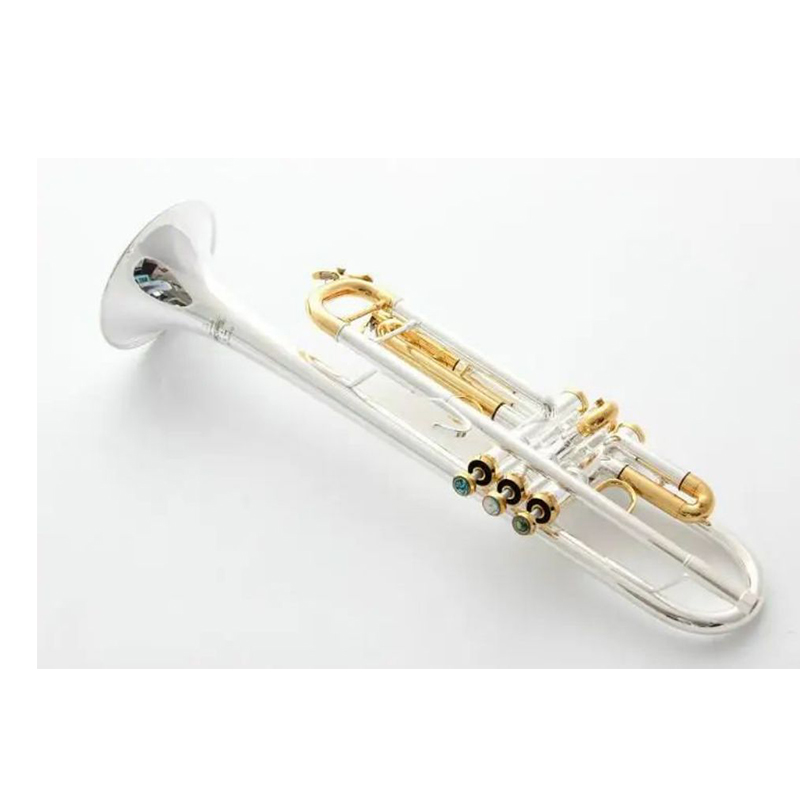 NOWOŚĆ LT180S-72 BB Instrumenty Trąbowe Surface Golden Silver Splated Brass BB Trompeta Professional Musical Instrument